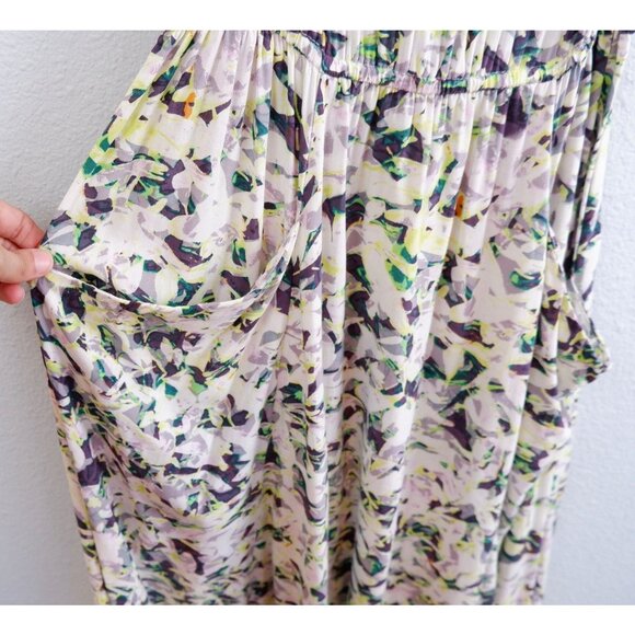 Cabi Womens Rayon Pattern Handkerchief Hem Midi Dress, small - Picture 4 of 11